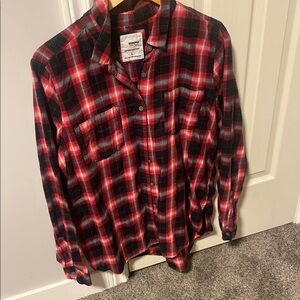 Sonoma Red and Black Button Down Shirt